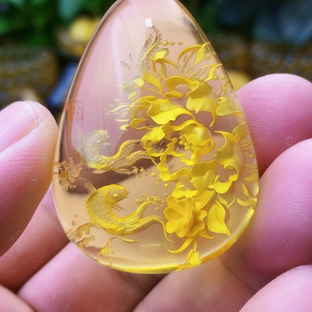 【闪购商品】金珀吊坠(不含链)未镶嵌