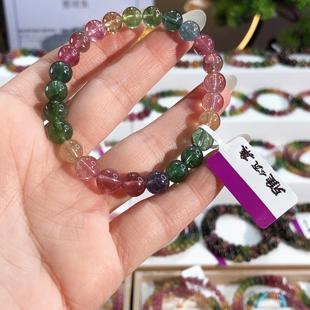 未镶嵌手链碧玺G2445素圈颜色微差