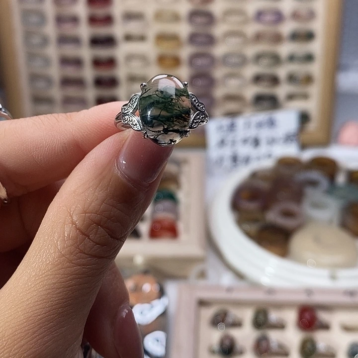 未镶嵌戒指玛瑙/玉髓B56不退换港