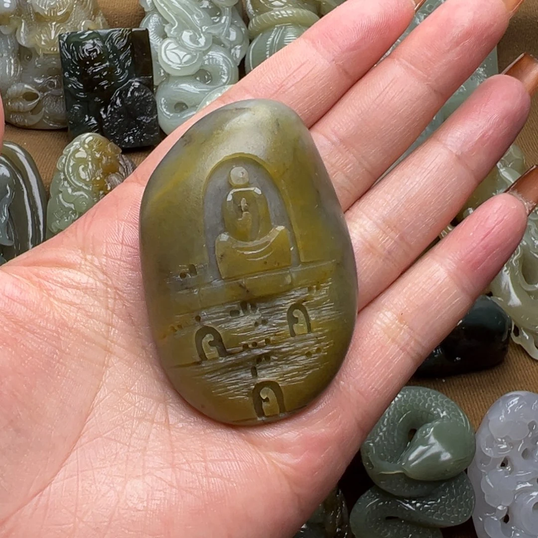 和田玉未镶嵌颈饰