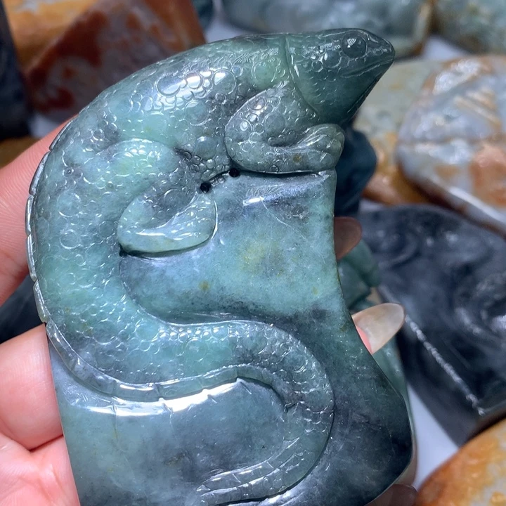 翡翠未镶嵌颈饰保真天然A货翡翠