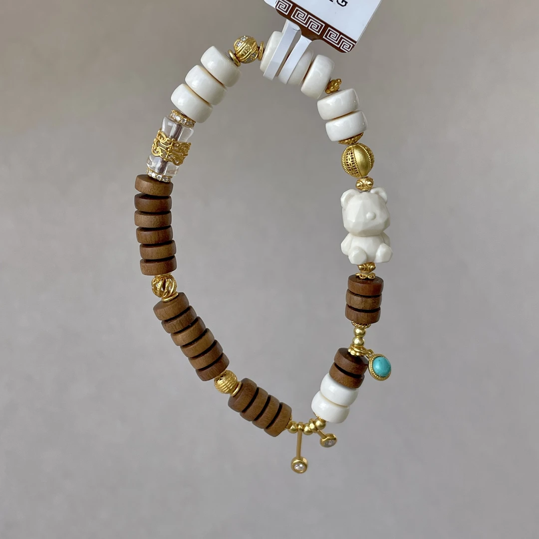 童趣 | 老山猛犸牙片珠手串 多样性发一 21LGYL-009