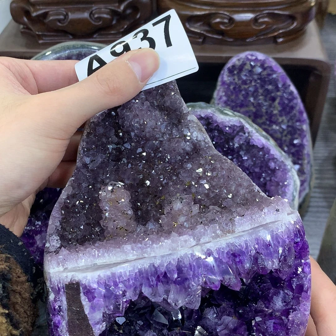 紫晶珠宝半成品未镶嵌邵*心937