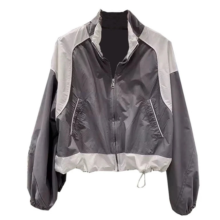 【非图片款】防晒衣设计感洋气拼色短款薄款外套防晒服