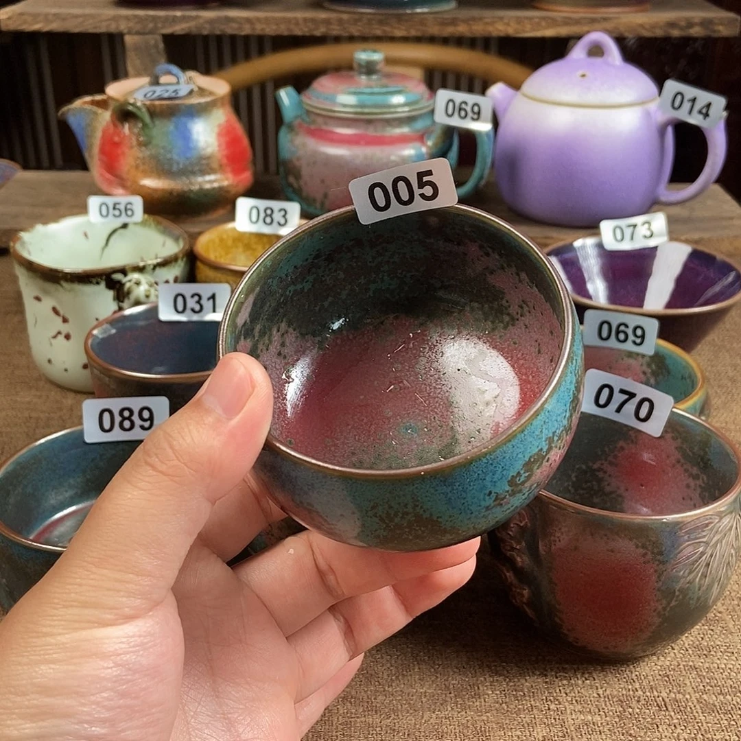 瓷片钧瓷茶壶茶具