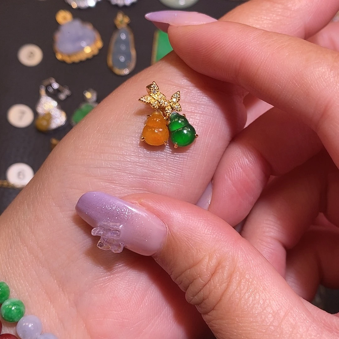 翡翠银S925镶嵌颈饰