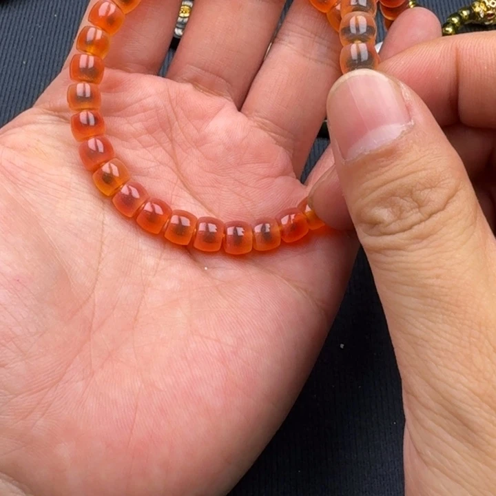 合金笔搁玛瑙/玉髓糖心玛瑙直切一条随机发