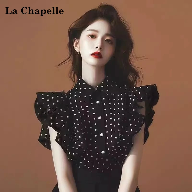 拉夏贝尔短袖衬衫女款爆款2025网红洋气女炸街纯欲慵懒风衣服女装