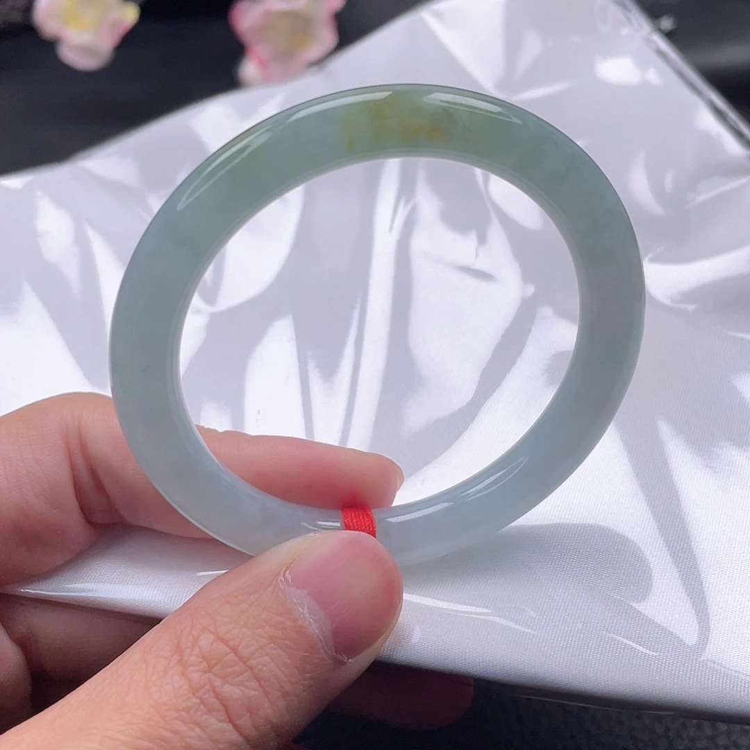 翡翠未镶嵌手镯（圆镯）手镯51.8