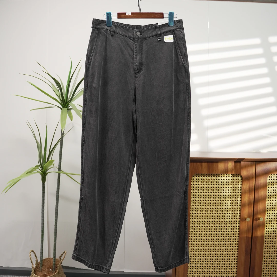 【T】潮牌男女休闲百搭时尚水洗舒适牛仔长裤4080-A7-4