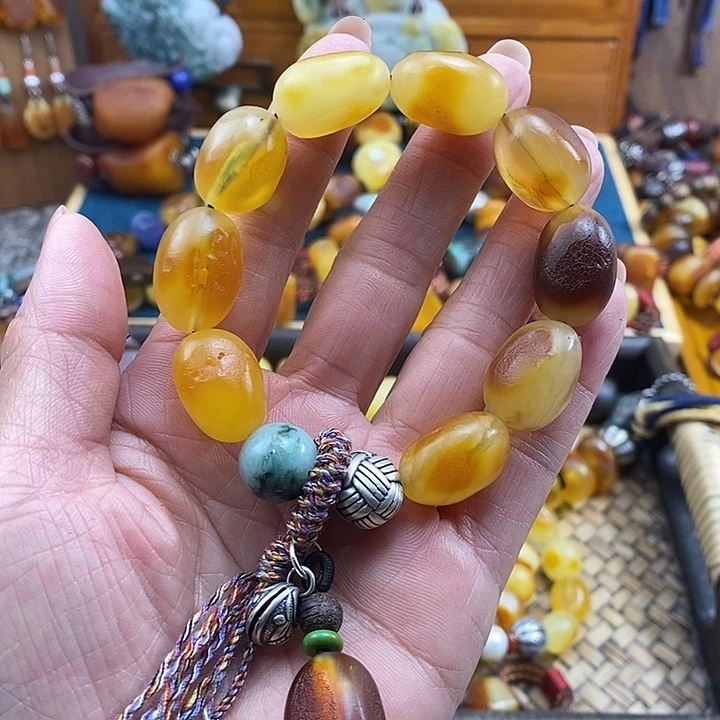 蜜蜡未镶嵌手串手串