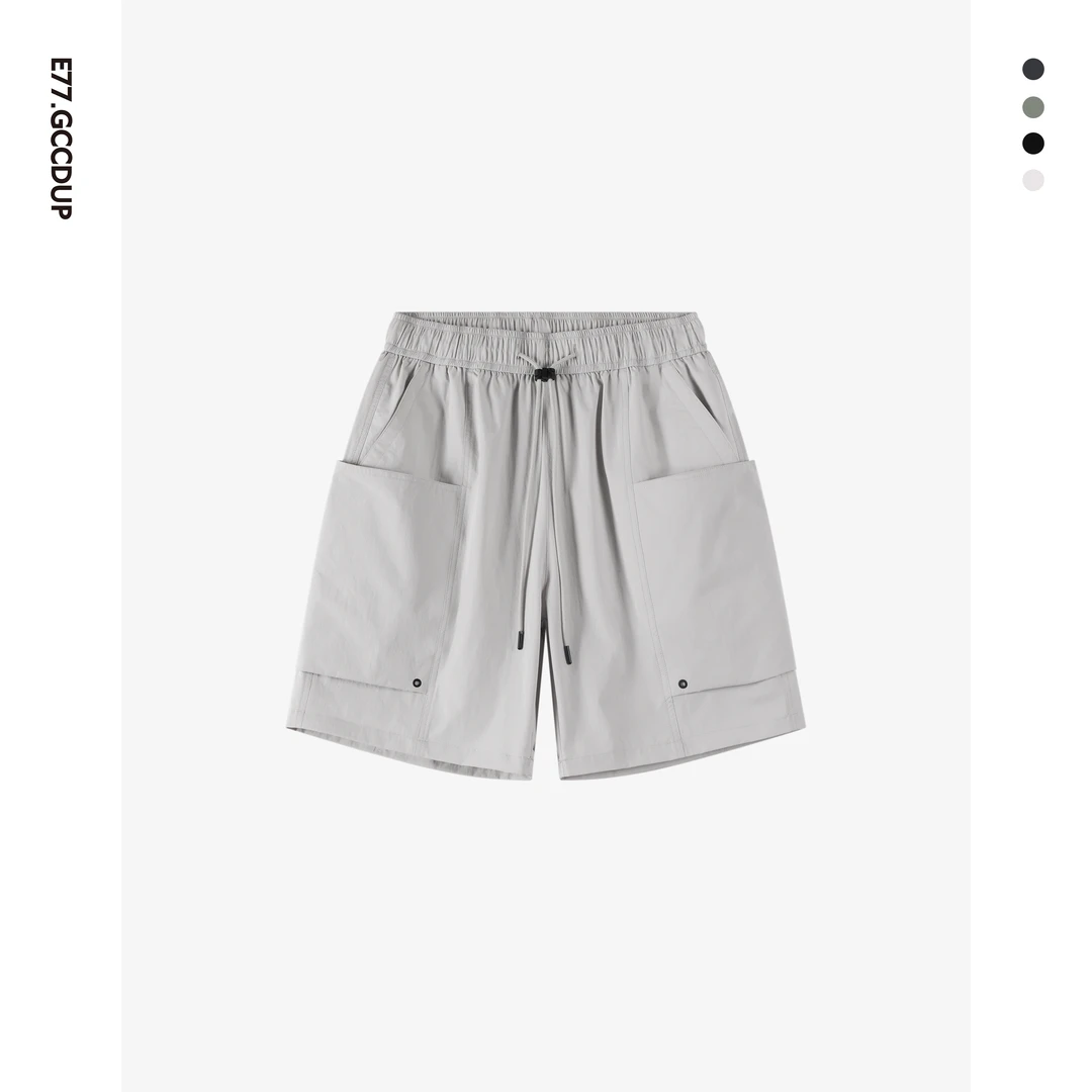 GCCDUPE77夏季工装百搭透气高级感男装运动休闲简约速干短裤5661