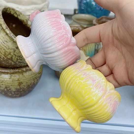 多肉绿植陶瓷花盆9.9包邮有空