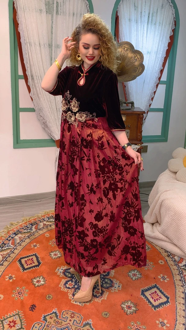 重工洋气新中式连衣裙（00-220）