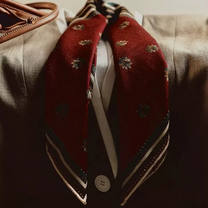 气质老钱风高级感休闲百搭方巾丝巾MA5WJHZ1466