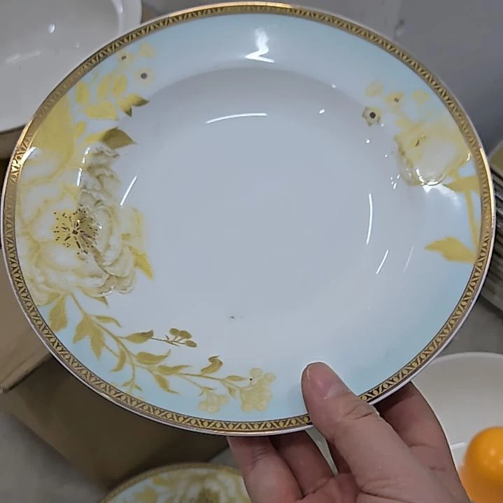 瓷片微瑕珐琅彩8寸4个深盘666666