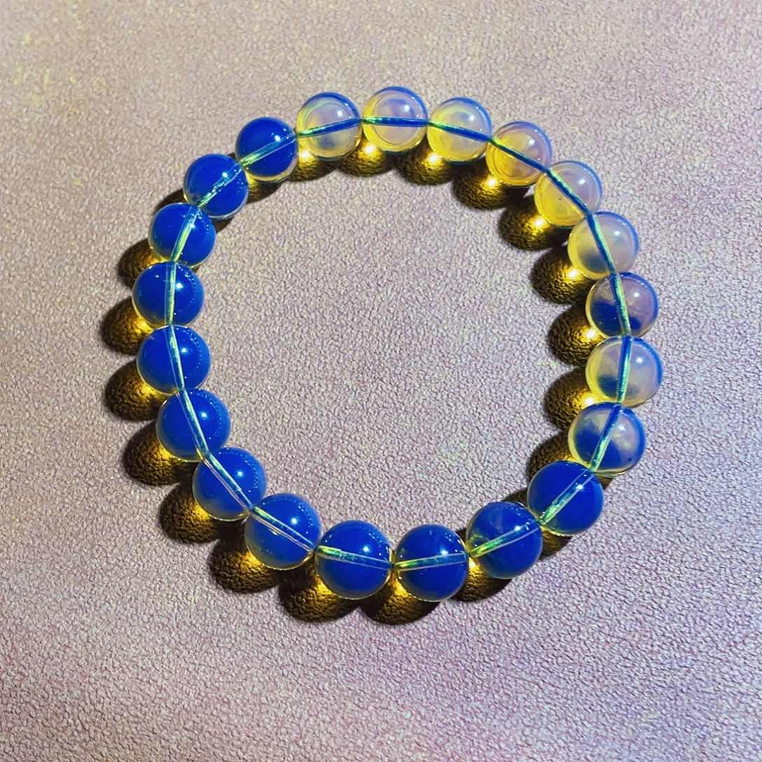 未镶嵌蓝珀裸石8手串