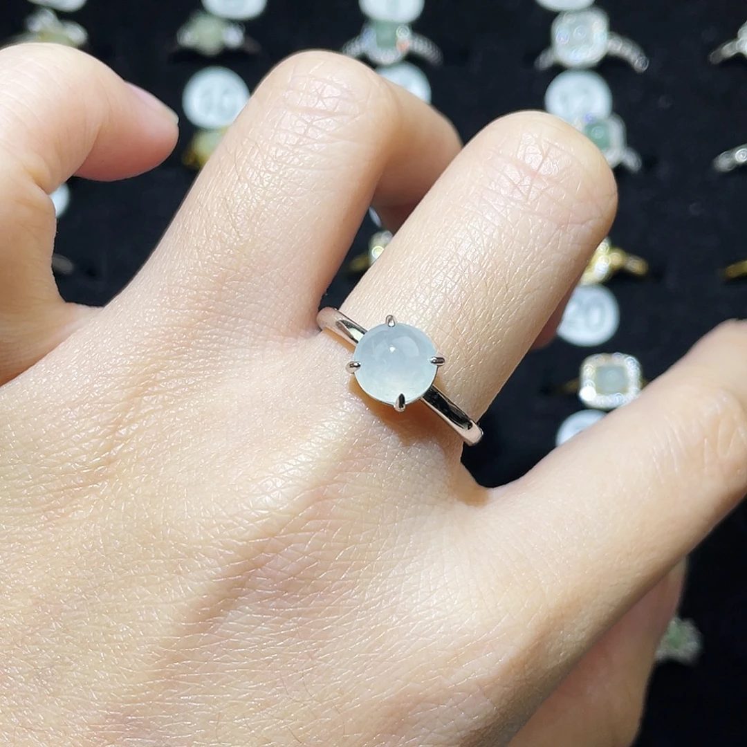 翡翠未镶嵌戒指戒指