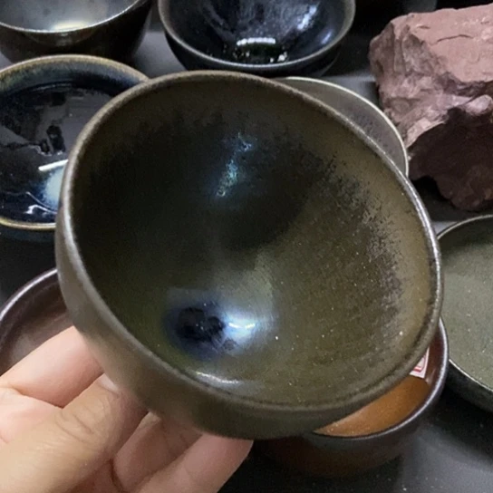 茶盏268 建窑建盏微瑕磨底