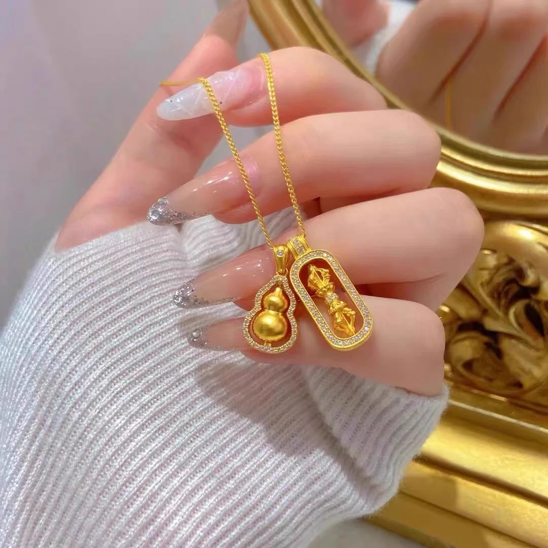 合金项链 合金项链金刚杵葫芦项链韦雪同款