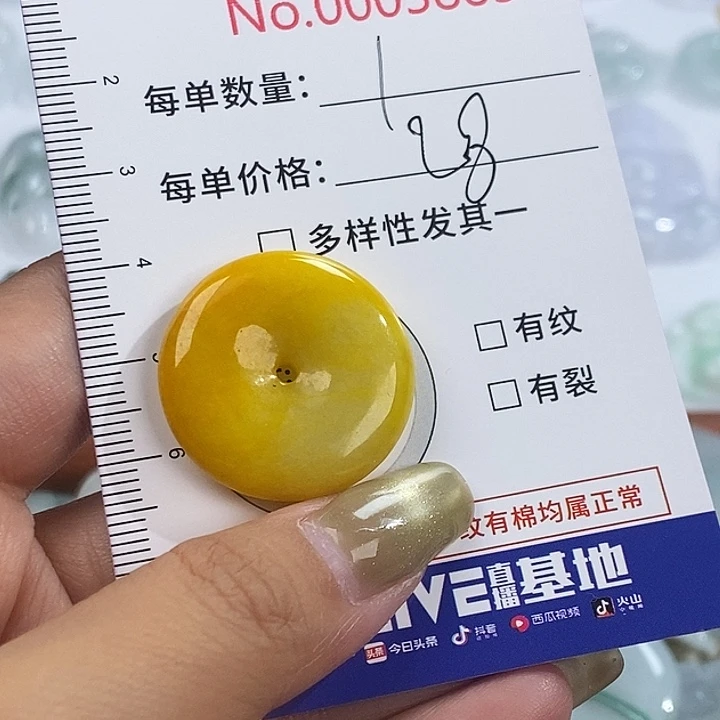 翡翠未镶嵌颈饰3883