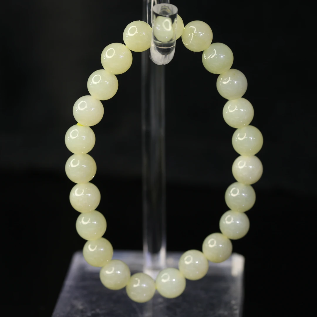 2和田玉蜂蜜水手串/700024保利厦门拍卖