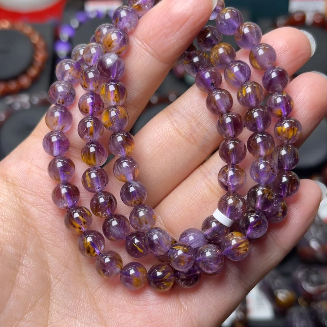 手链水晶未镶嵌极光金多多多圈7mm