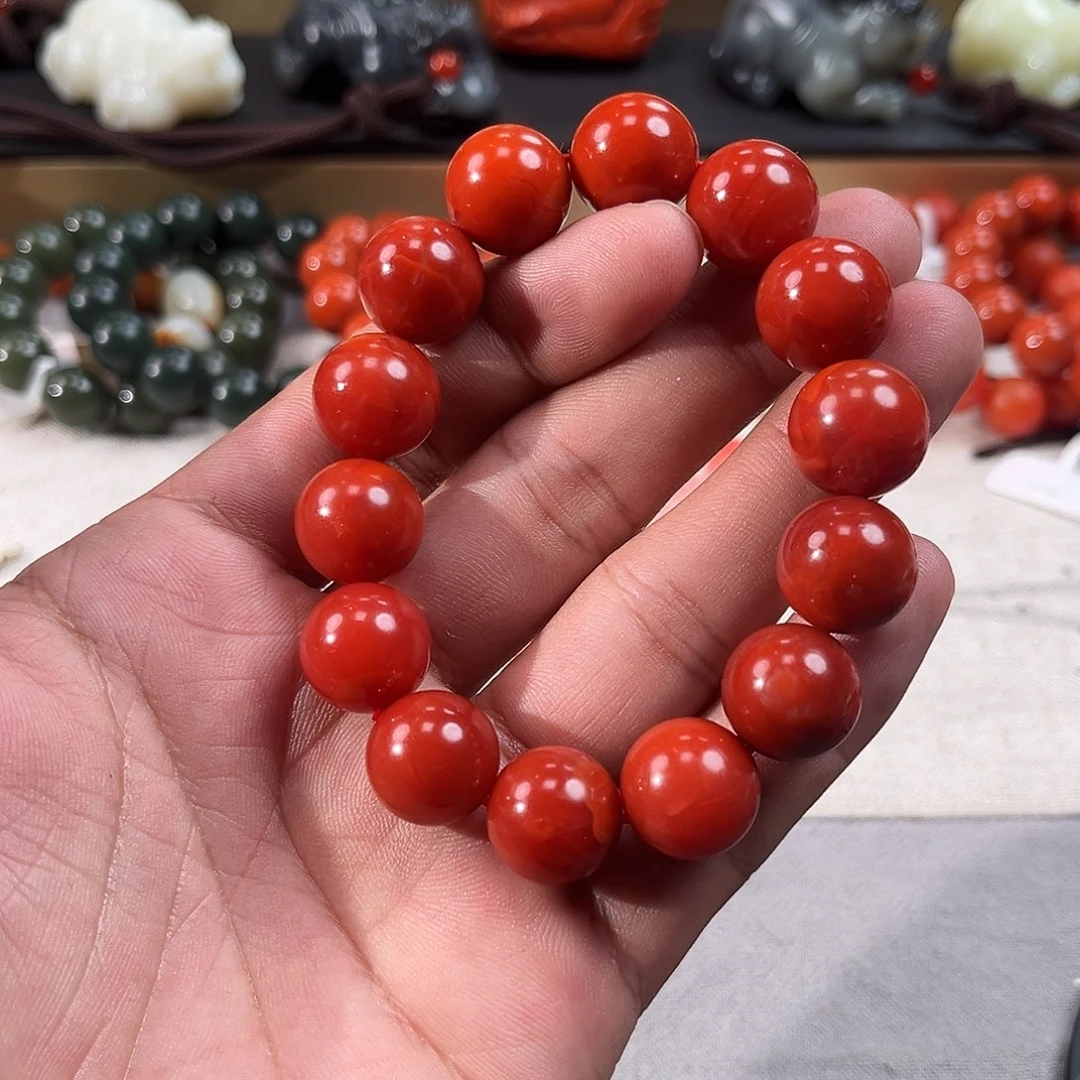 南红玛瑙未镶嵌颈饰