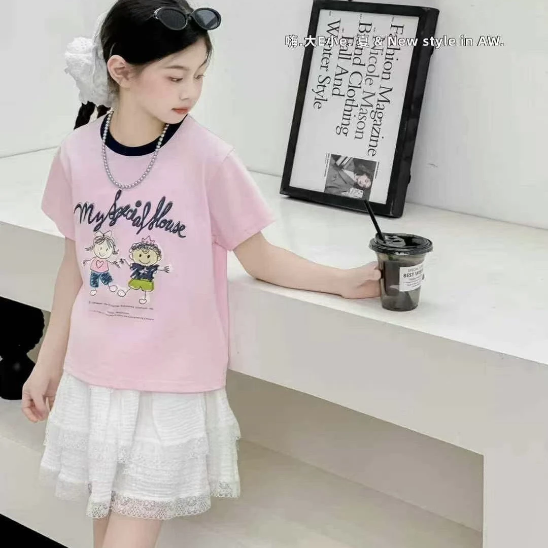 9883童装卡通刺绣T恤