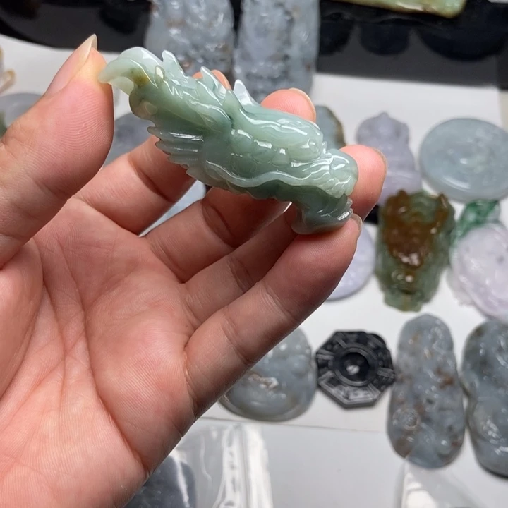 颈饰未镶嵌翡翠龙头26
