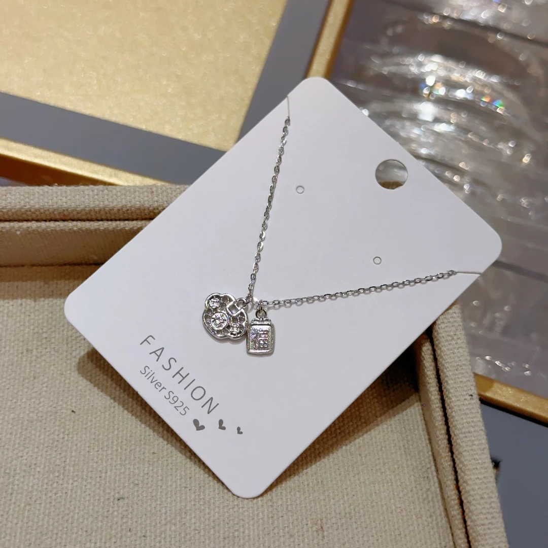 坠链均925银 【北63】元宝福禄925银项链