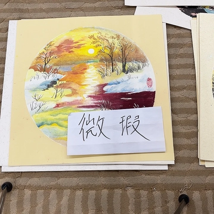 马***雨国画花鸟的翅膀和羽毛
