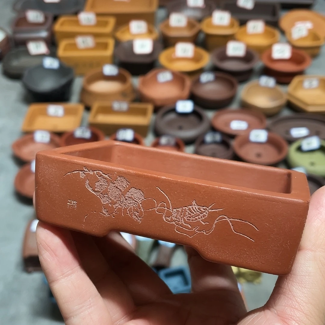 紫砂小盆9*6*2cmmmm微瑕