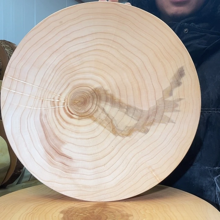 木A银杏木菜板原木整切