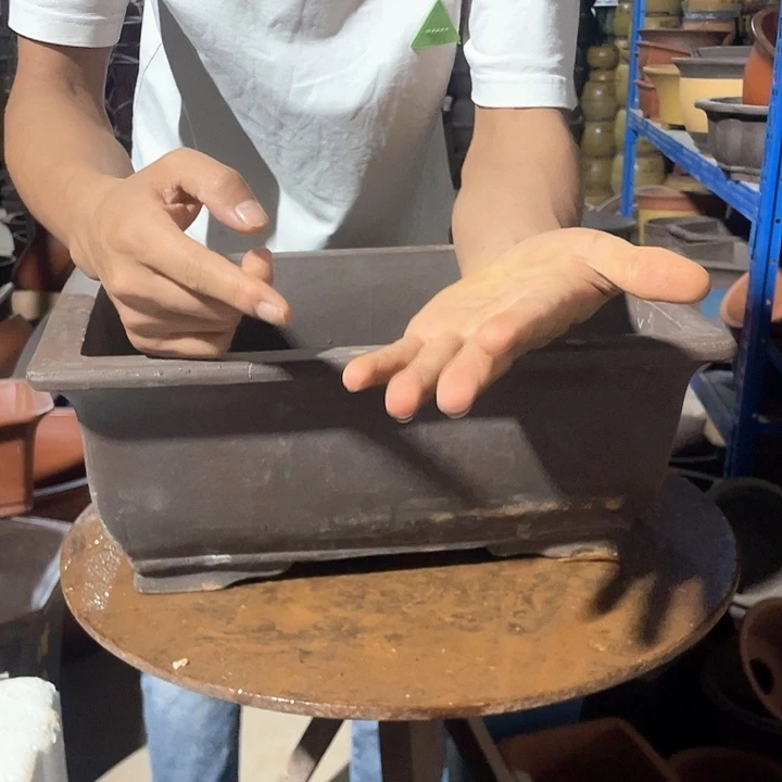 40素面马槽花盆花盆