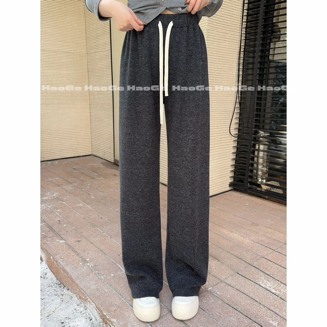 浩哥严选●笑脸裤HGQ5XXK3927A休闲裤预直筒显瘦加厚秋冬垂感设计