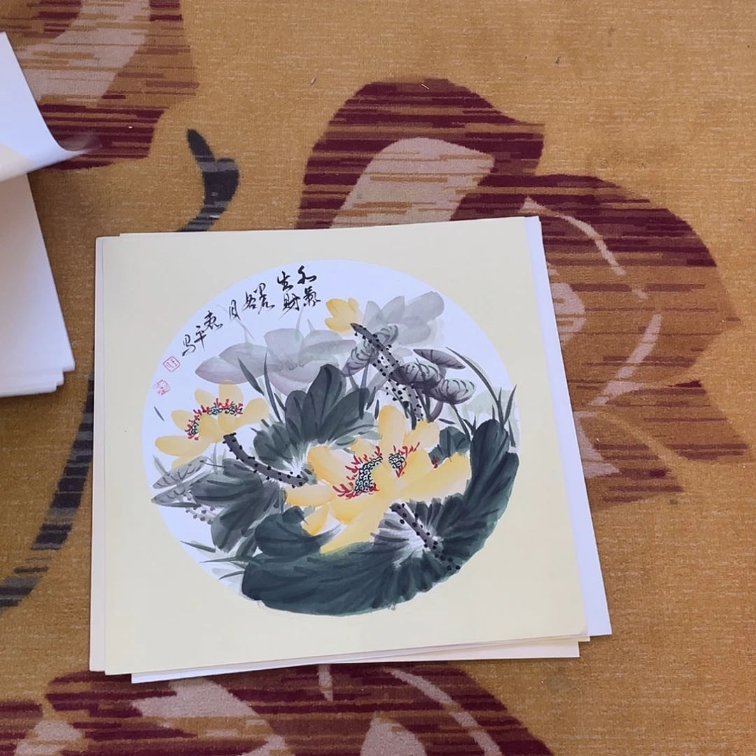 国画福利50卡纸作品花鸟1111