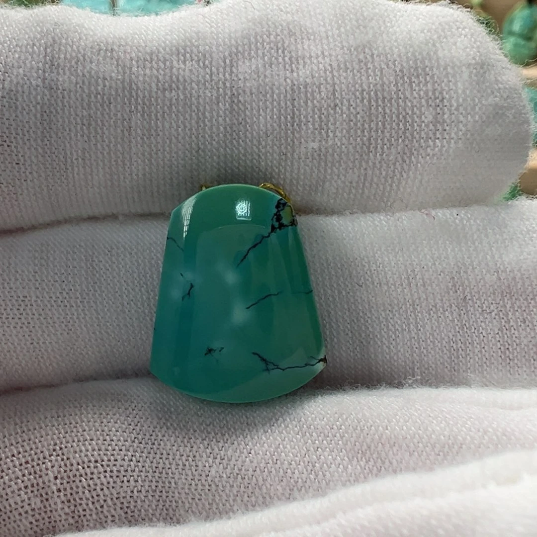 未镶嵌绿松石无事牌 配饰4.2mm