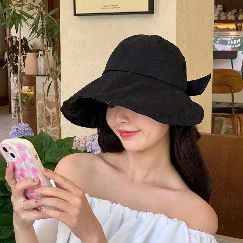 遮阳帽子女2025新款防晒帽防紫外线夏季遮脸骑车太阳帽女士渔夫帽