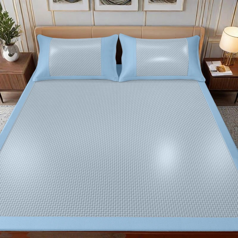 【超划算】藤席三件套凉席1.8米2米冰丝席子家用可折叠1.5米三件套