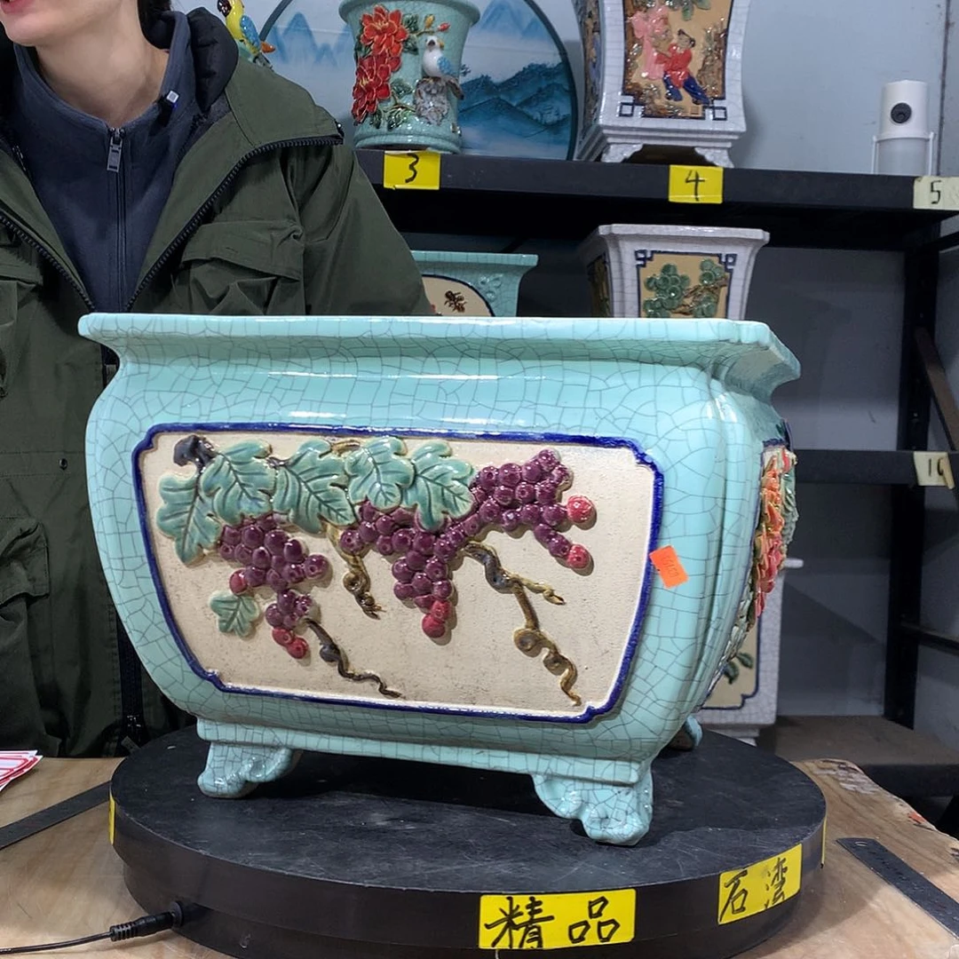 高温烧制石湾盆不退换