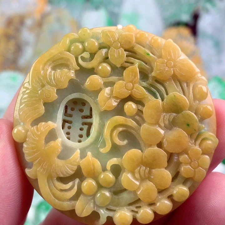 翡翠未镶嵌吊坠(不含链)