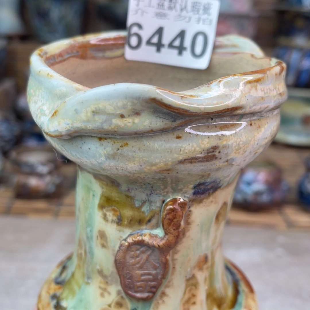 手工花盆默认瑕疵完美者勿拍