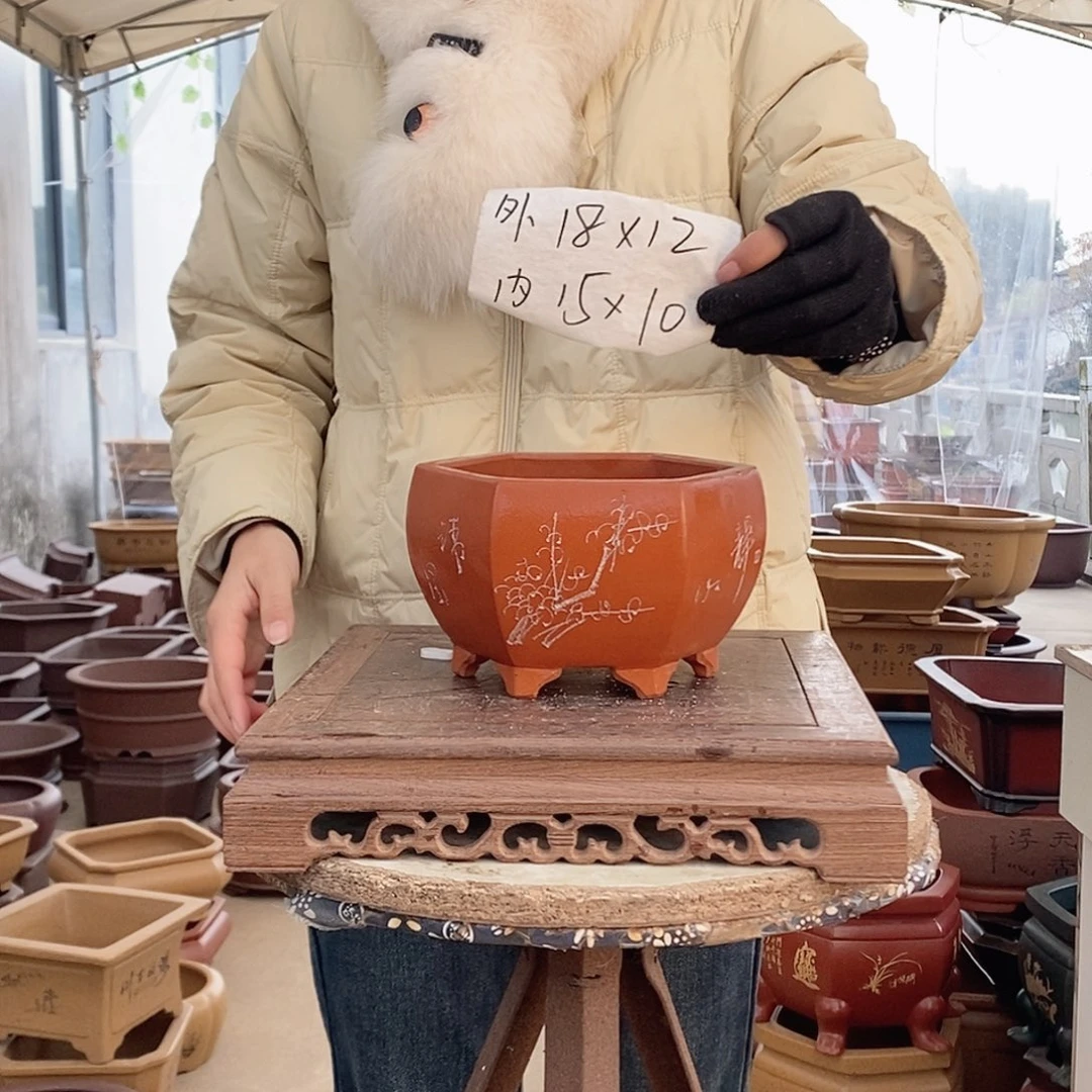 紫砂花盆紫砂花盆