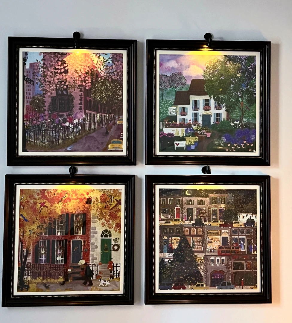 【官方正品】Galison正品冬灯拼图春夏秋冬四季带相框成人益智礼物