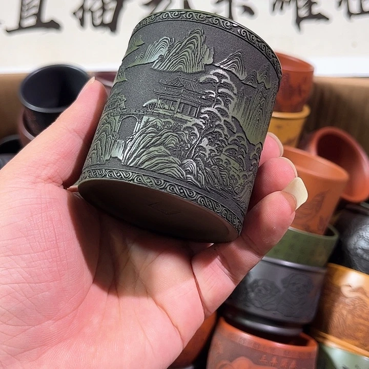 茶杯紫砂全手工紫砂主人杯