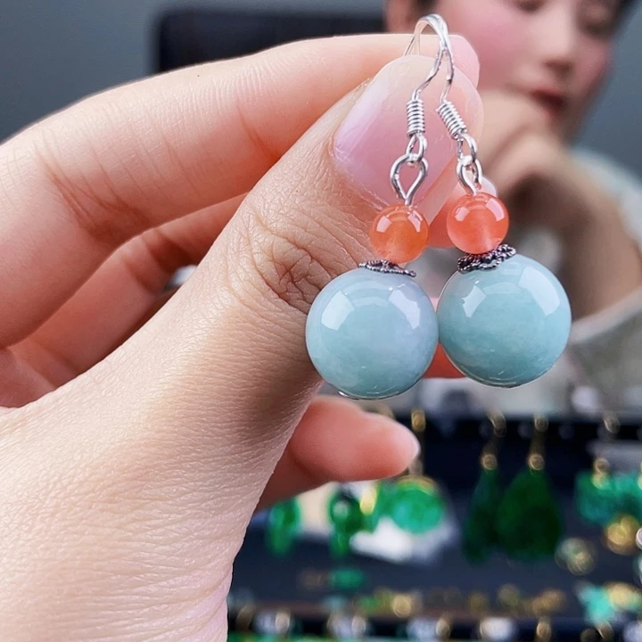 翡翠耳饰未镶嵌饰品