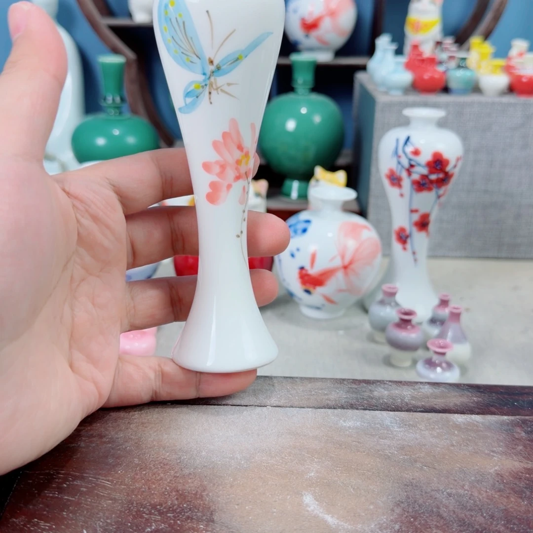 陶瓷手工小花器摆件