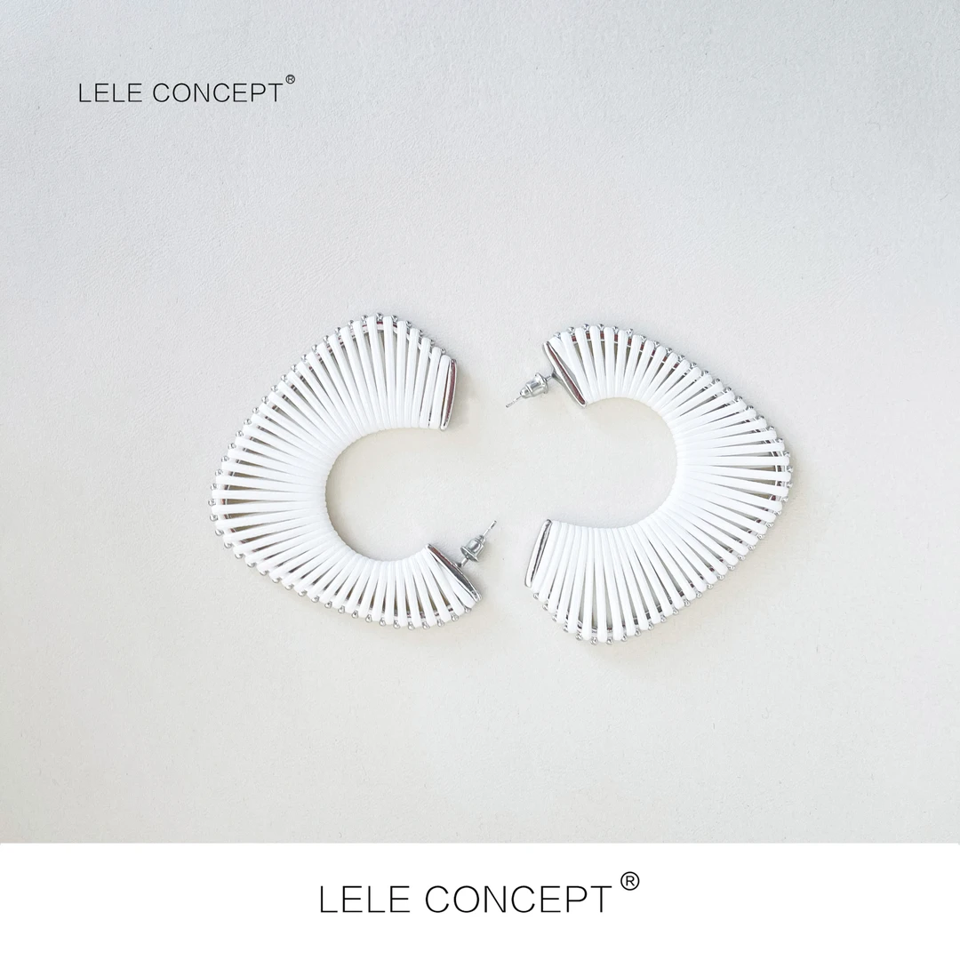 合金布艺耳饰 LELE CONCEPT | 【美超】复古美拉德编织耳环SP0271