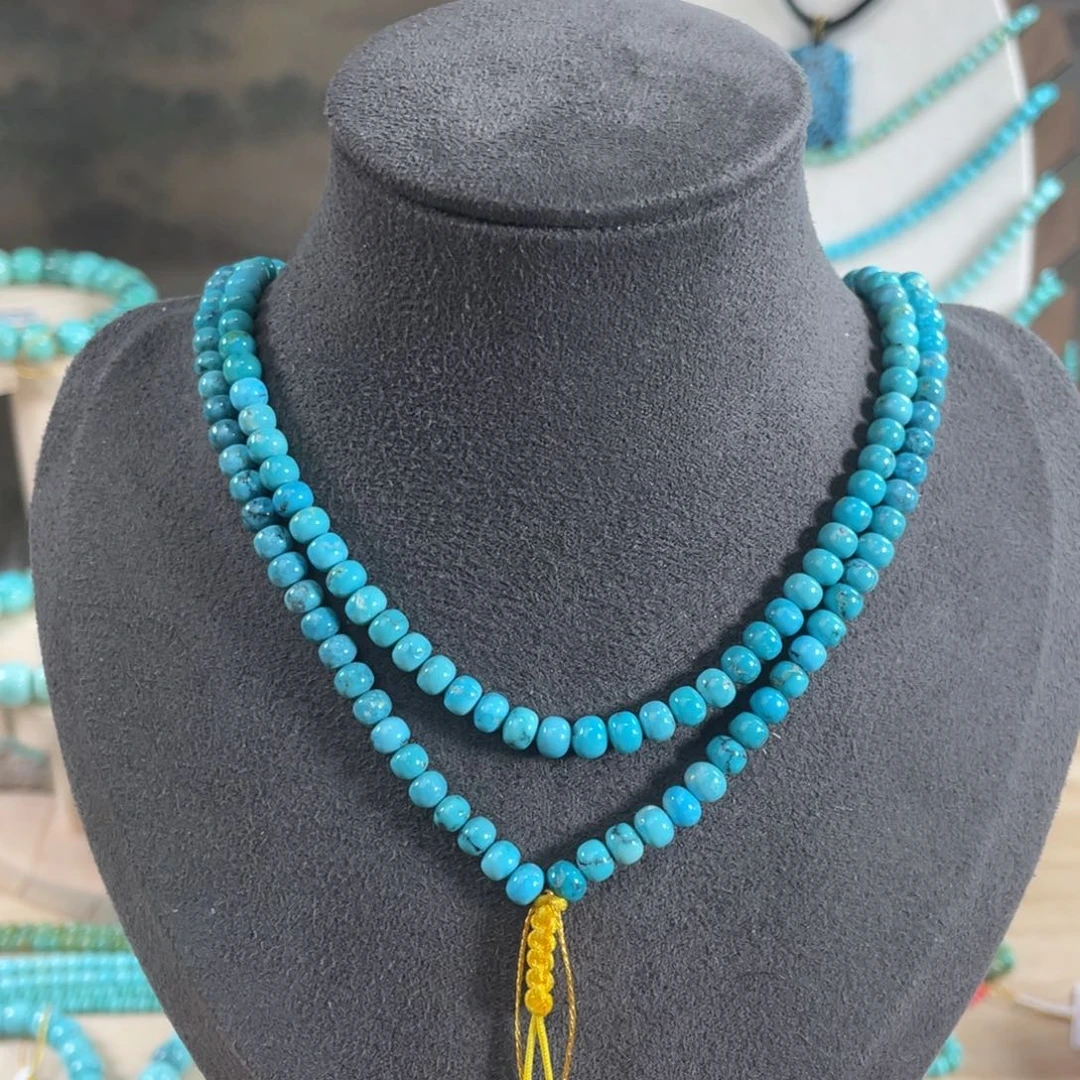 绿松石未镶嵌套链4+精品老型108